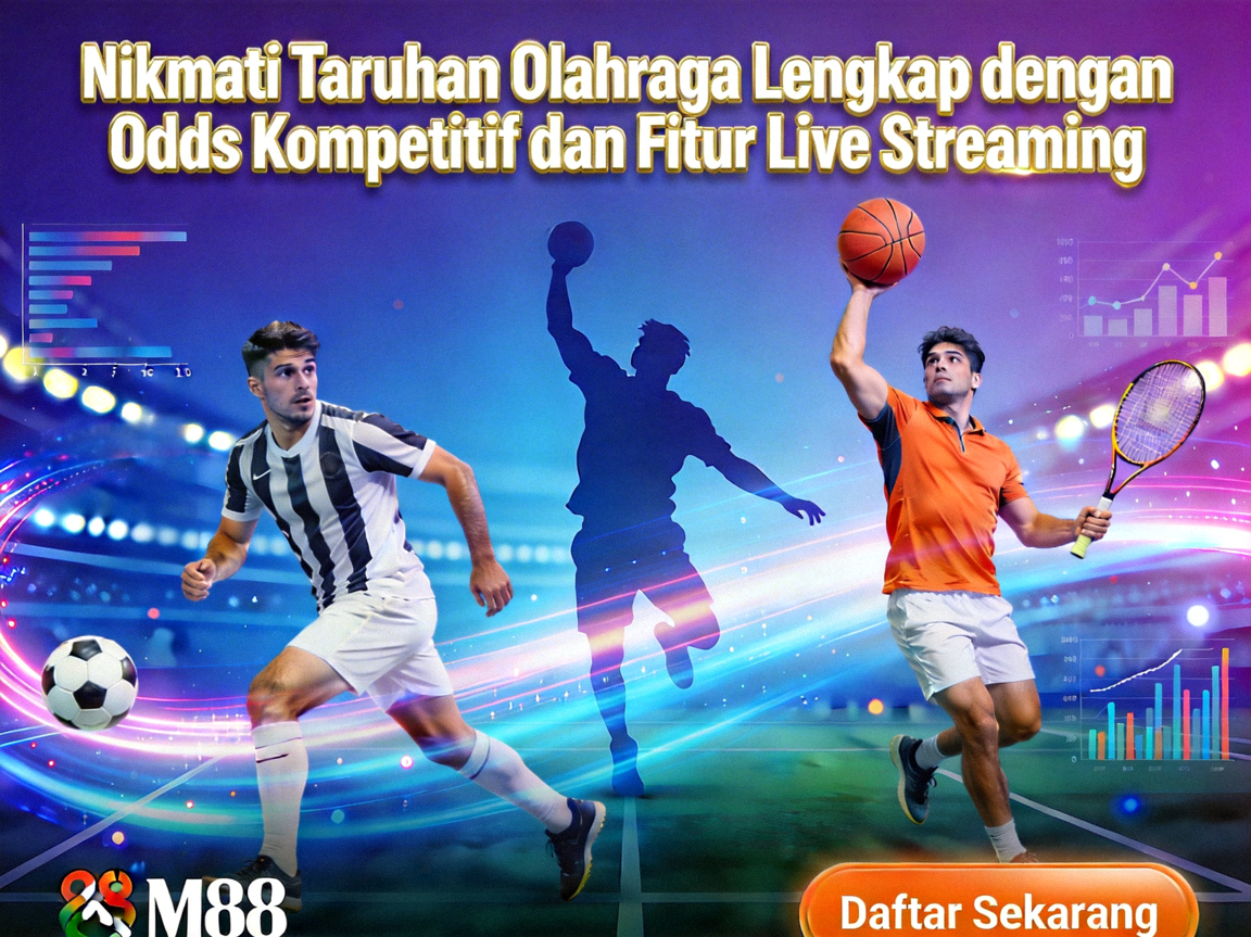 Banner M88 - Nikmati Taruhan Olahraga Lengkap dengan Odds Kompetitif dan Fitur Live Streaming